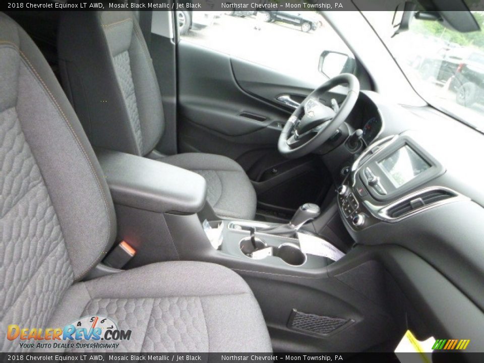 2018 Chevrolet Equinox LT AWD Mosaic Black Metallic / Jet Black Photo #10