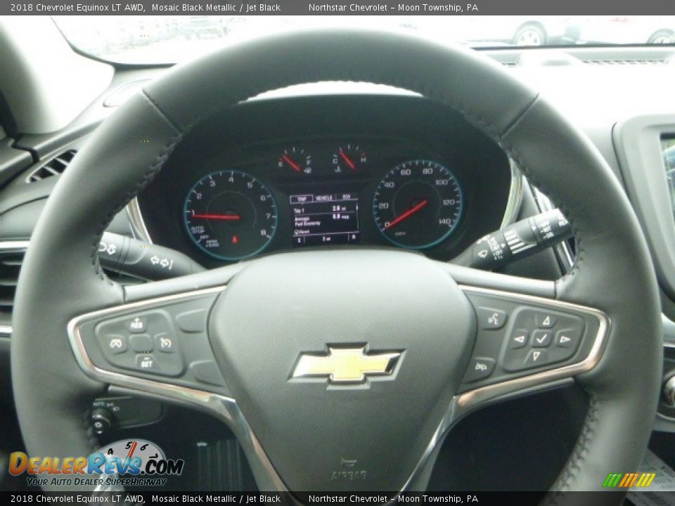 2018 Chevrolet Equinox LT AWD Mosaic Black Metallic / Jet Black Photo #20
