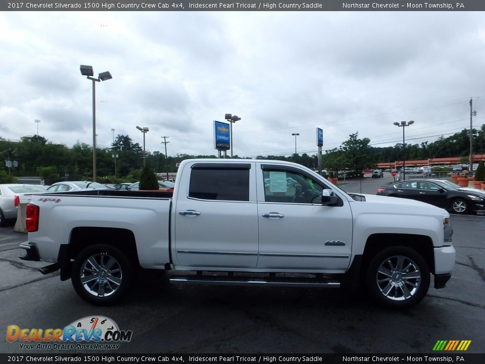 2017 Chevrolet Silverado 1500 High Country Crew Cab 4x4 Iridescent Pearl Tricoat / High Country Saddle Photo #9