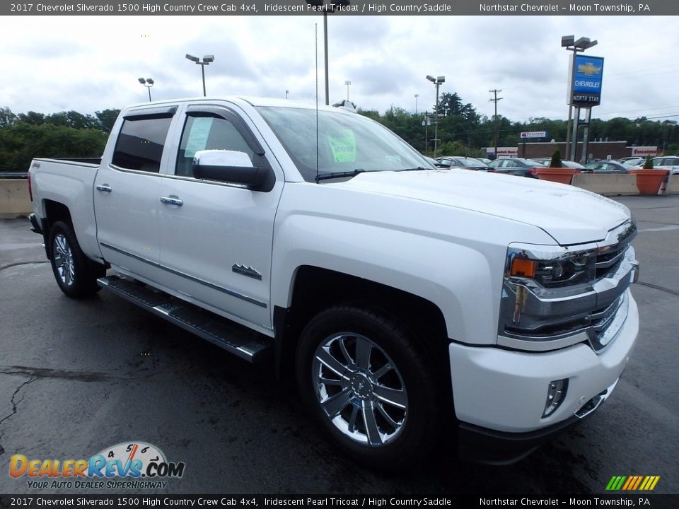 2017 Chevrolet Silverado 1500 High Country Crew Cab 4x4 Iridescent Pearl Tricoat / High Country Saddle Photo #10