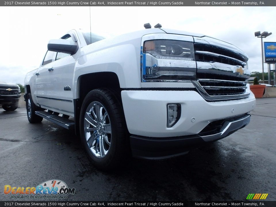 2017 Chevrolet Silverado 1500 High Country Crew Cab 4x4 Iridescent Pearl Tricoat / High Country Saddle Photo #11