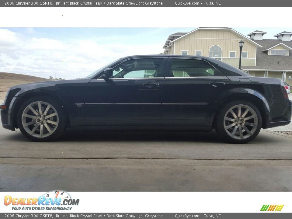 2006 Chrysler 300 C SRT8 Brilliant Black Crystal Pearl / Dark Slate Gray/Light Graystone Photo #1