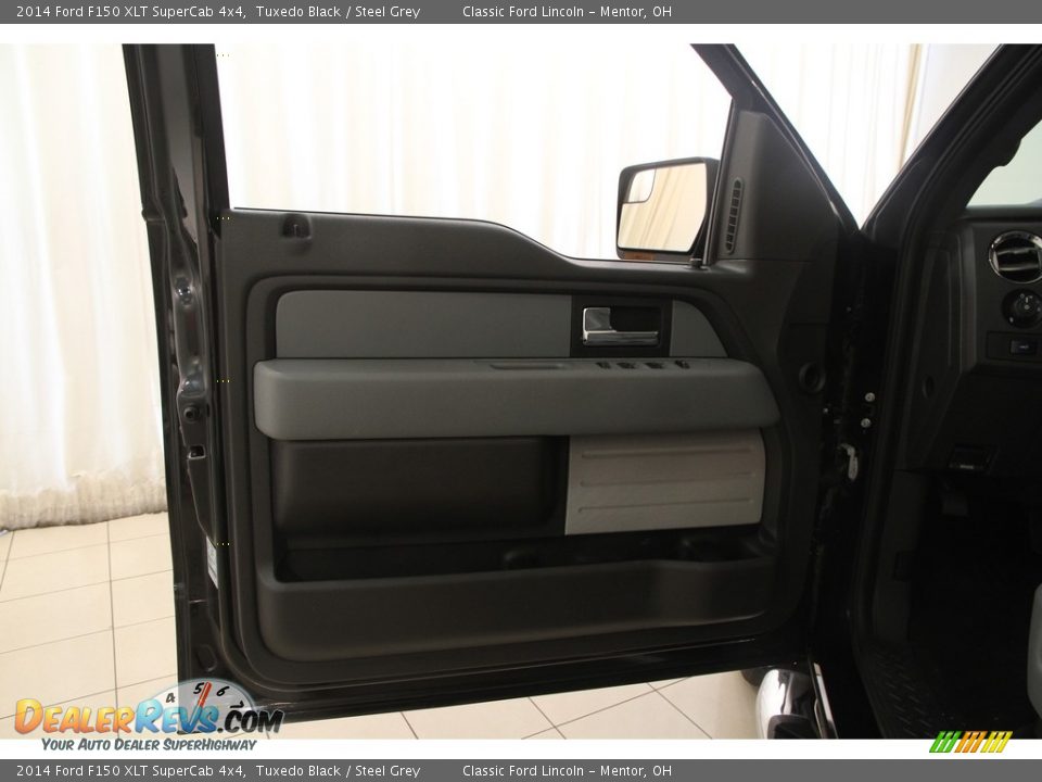 2014 Ford F150 XLT SuperCab 4x4 Tuxedo Black / Steel Grey Photo #4