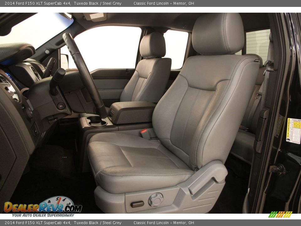2014 Ford F150 XLT SuperCab 4x4 Tuxedo Black / Steel Grey Photo #5