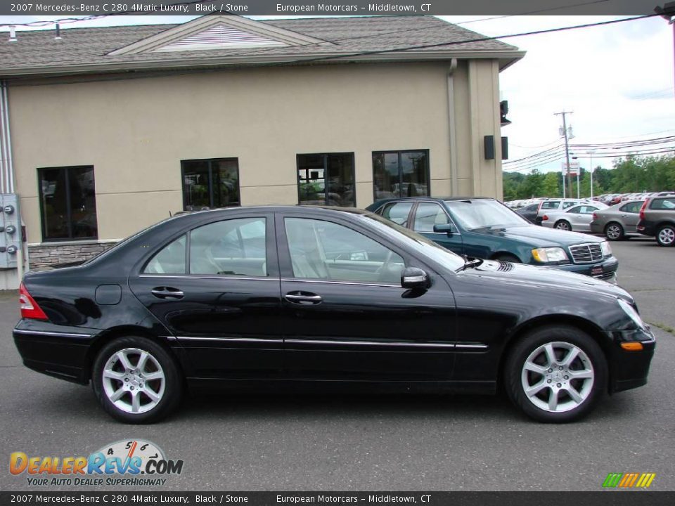 2007 Mercedes-Benz C 280 4Matic Luxury Black / Stone Photo #5