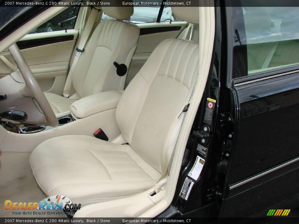 2007 Mercedes-Benz C 280 4Matic Luxury Black / Stone Photo #10