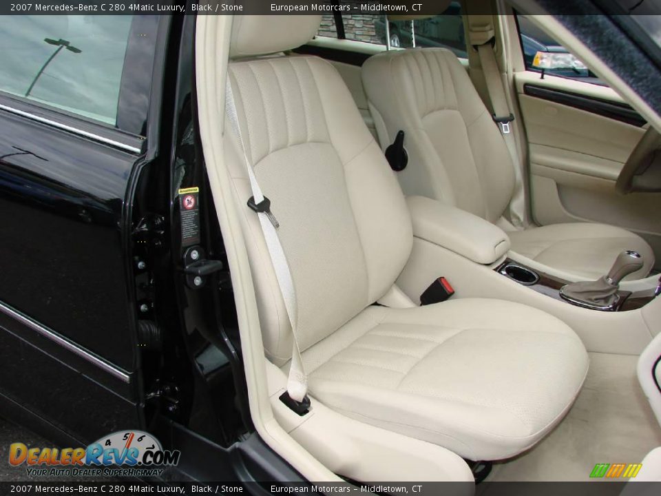 2007 Mercedes-Benz C 280 4Matic Luxury Black / Stone Photo #11