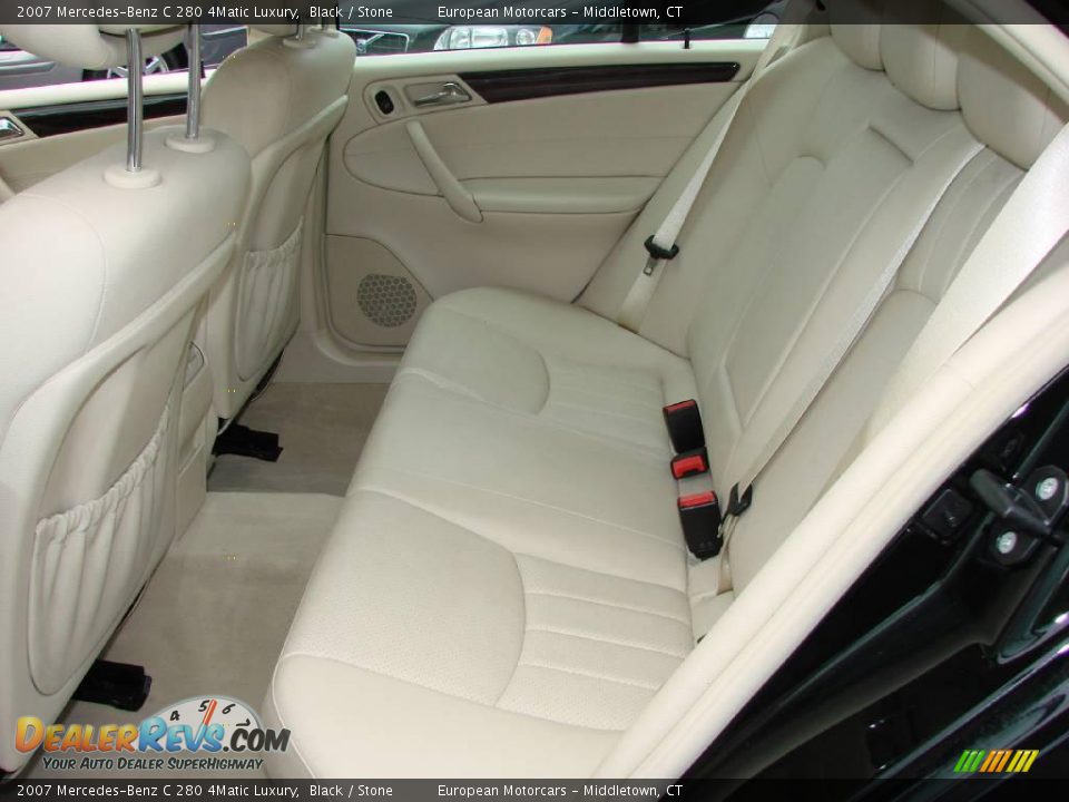 2007 Mercedes-Benz C 280 4Matic Luxury Black / Stone Photo #12