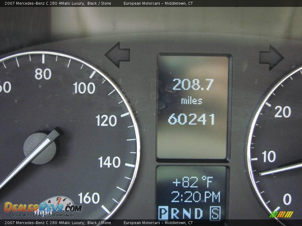 2007 Mercedes-Benz C 280 4Matic Luxury Black / Stone Photo #14