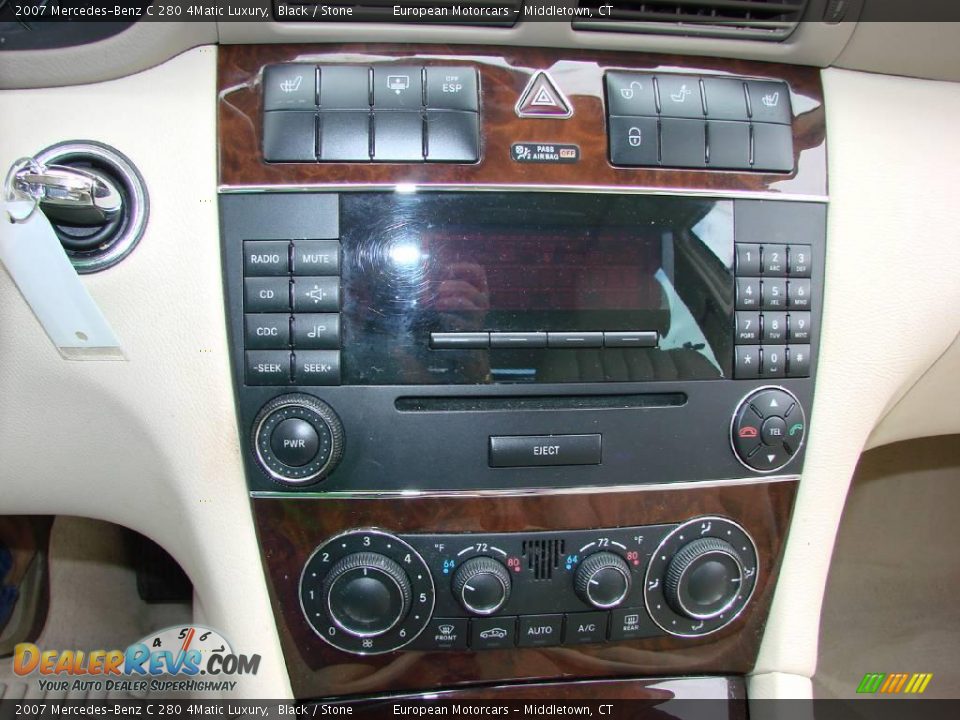 2007 Mercedes-Benz C 280 4Matic Luxury Black / Stone Photo #15