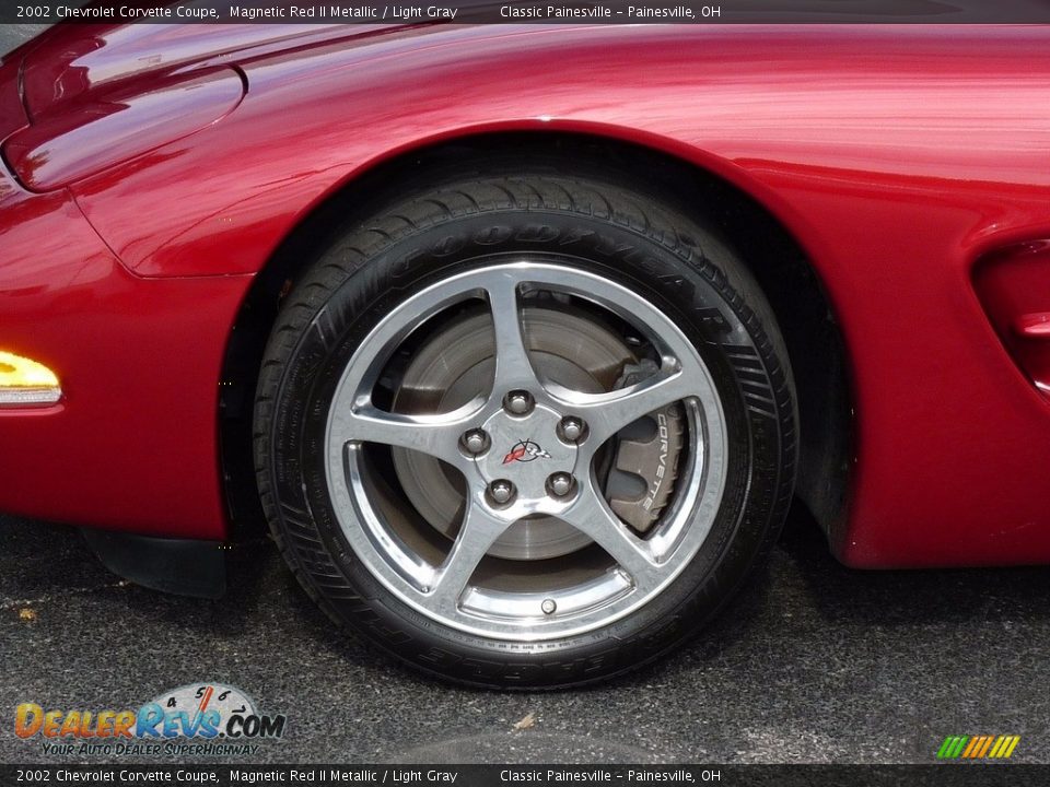 2002 Chevrolet Corvette Coupe Magnetic Red II Metallic / Light Gray Photo #5