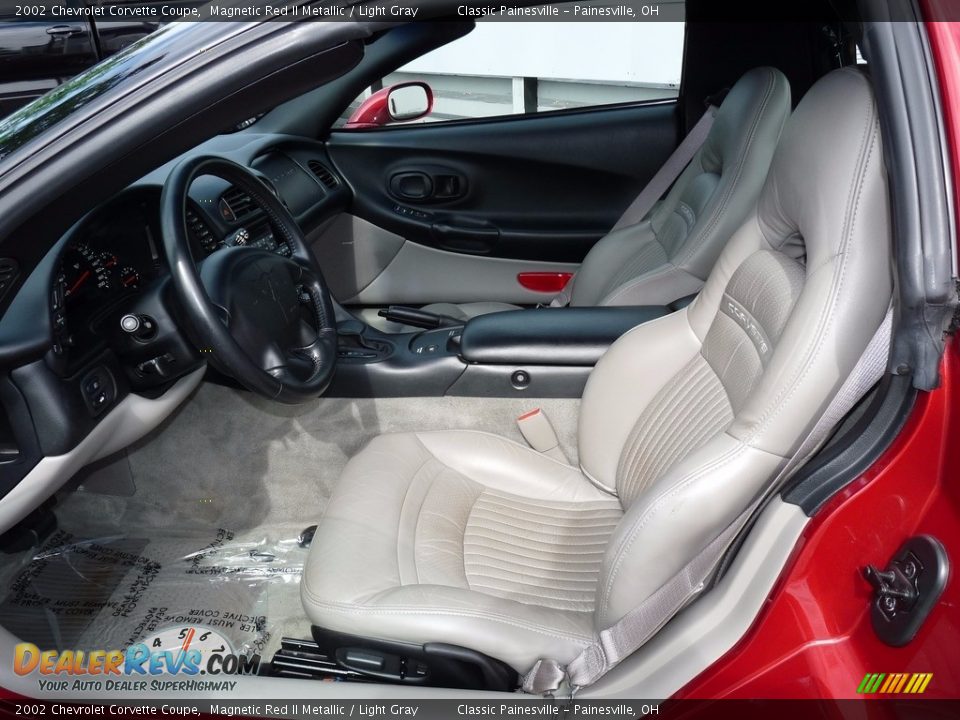 2002 Chevrolet Corvette Coupe Magnetic Red II Metallic / Light Gray Photo #7