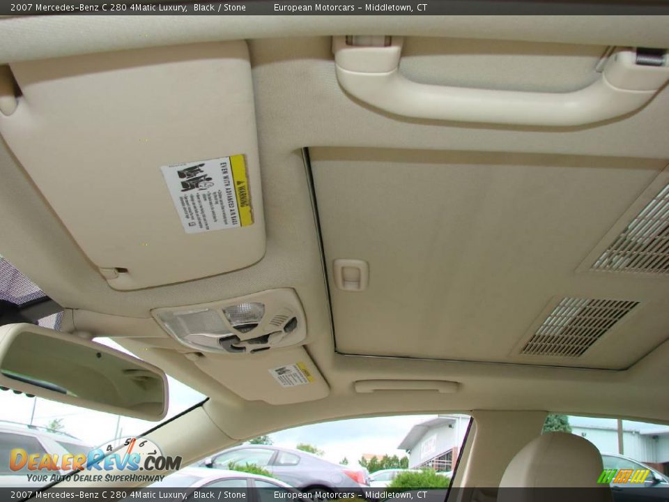 2007 Mercedes-Benz C 280 4Matic Luxury Black / Stone Photo #17