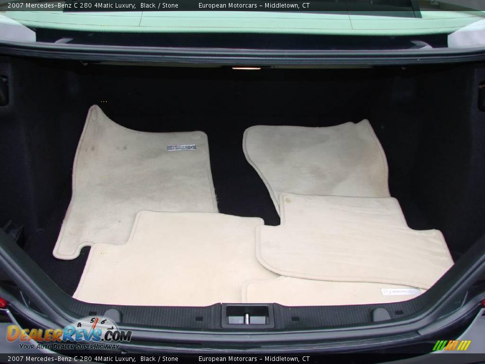 2007 Mercedes-Benz C 280 4Matic Luxury Black / Stone Photo #21