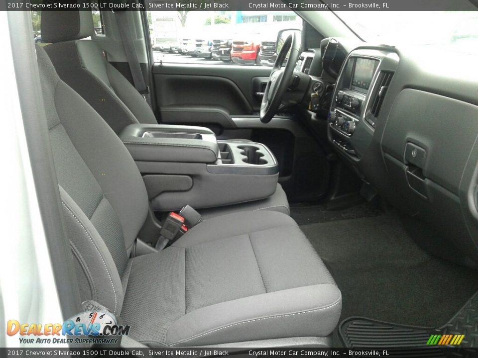 2017 Chevrolet Silverado 1500 LT Double Cab Silver Ice Metallic / Jet Black Photo #12