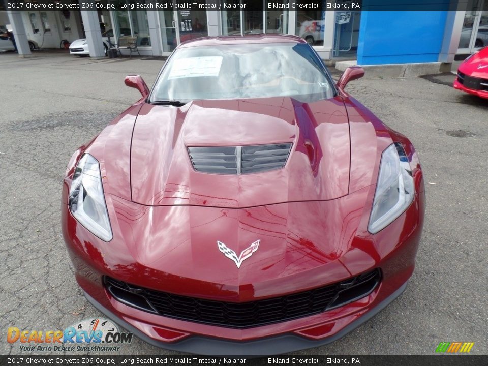2017 Chevrolet Corvette Z06 Coupe Long Beach Red Metallic Tintcoat / Kalahari Photo #8