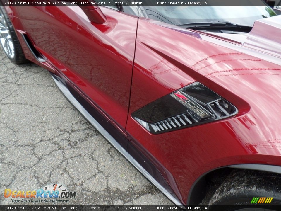 2017 Chevrolet Corvette Z06 Coupe Long Beach Red Metallic Tintcoat / Kalahari Photo #16