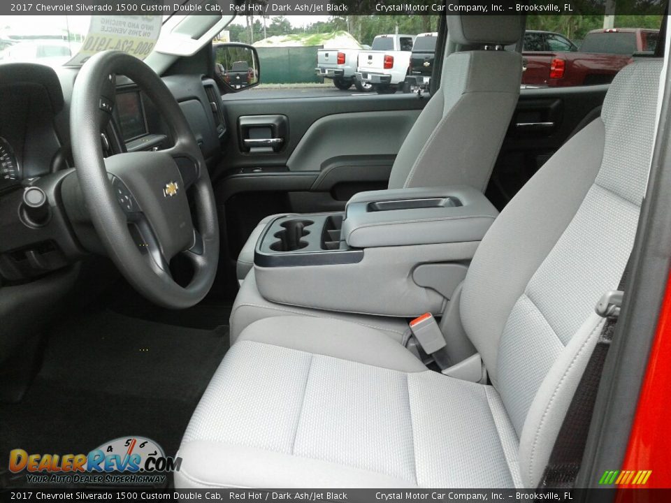 Dark Ash/Jet Black Interior - 2017 Chevrolet Silverado 1500 Custom Double Cab Photo #9