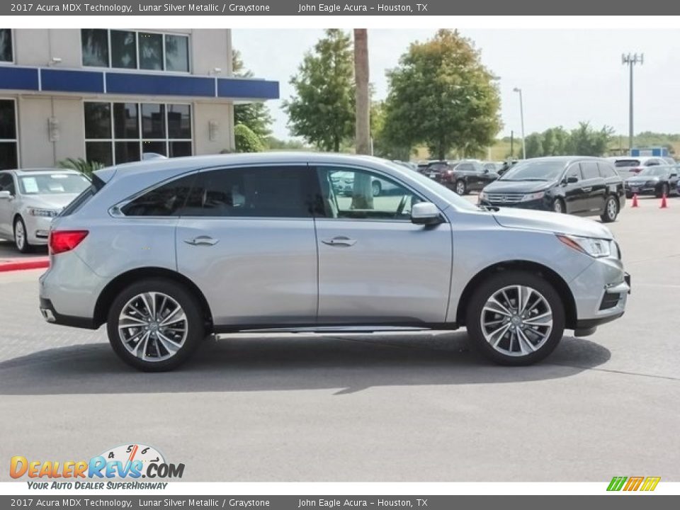 2017 Acura MDX Technology Lunar Silver Metallic / Graystone Photo #8