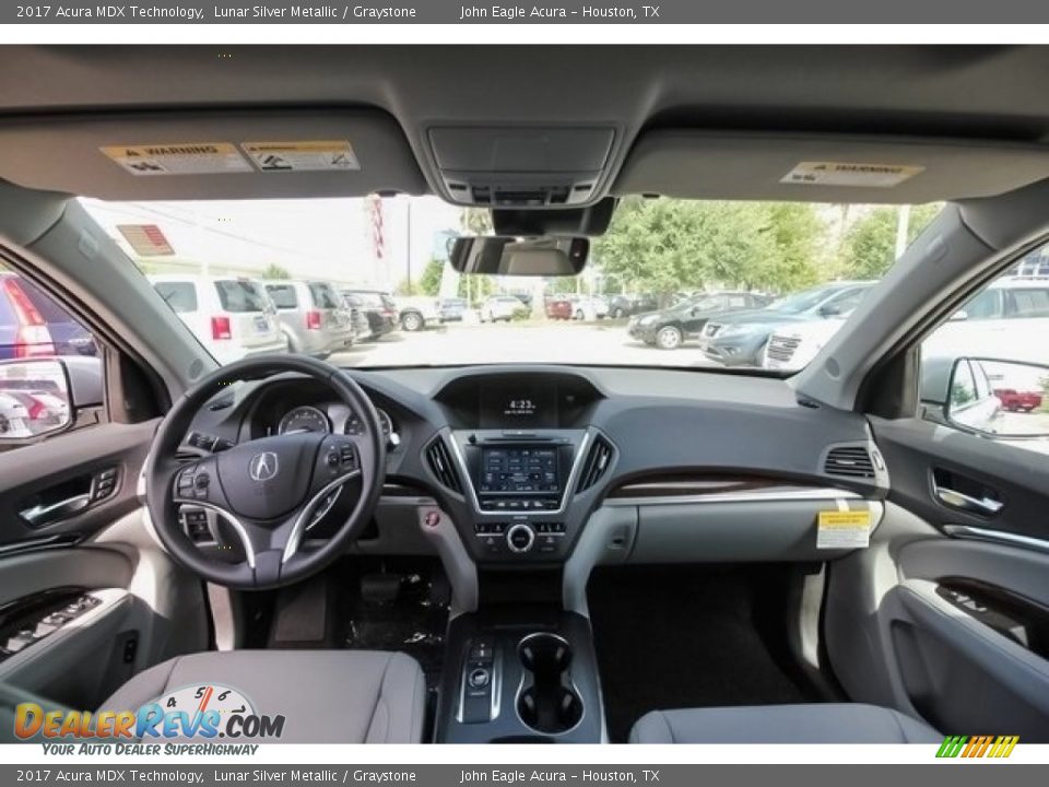 2017 Acura MDX Technology Lunar Silver Metallic / Graystone Photo #9