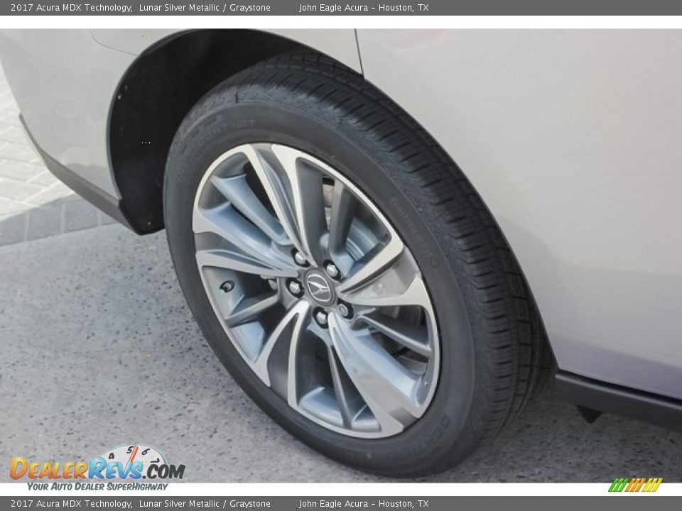 2017 Acura MDX Technology Lunar Silver Metallic / Graystone Photo #12