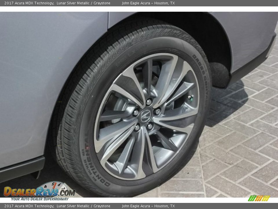2017 Acura MDX Technology Lunar Silver Metallic / Graystone Photo #13
