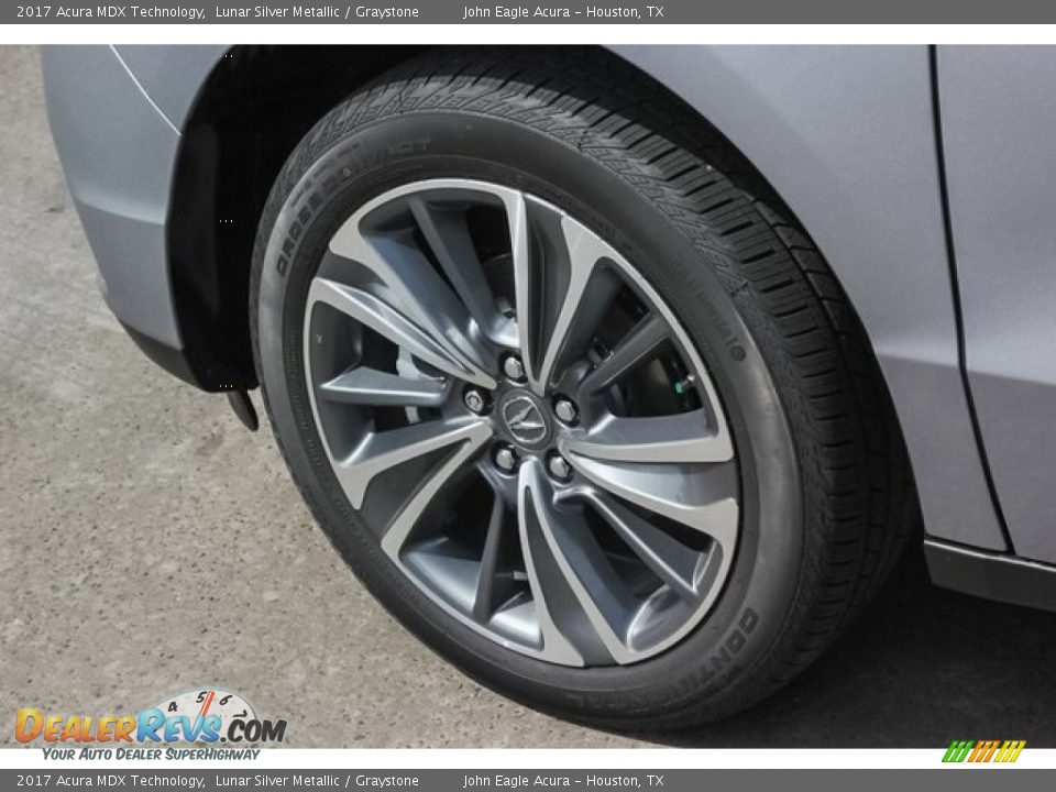 2017 Acura MDX Technology Lunar Silver Metallic / Graystone Photo #14