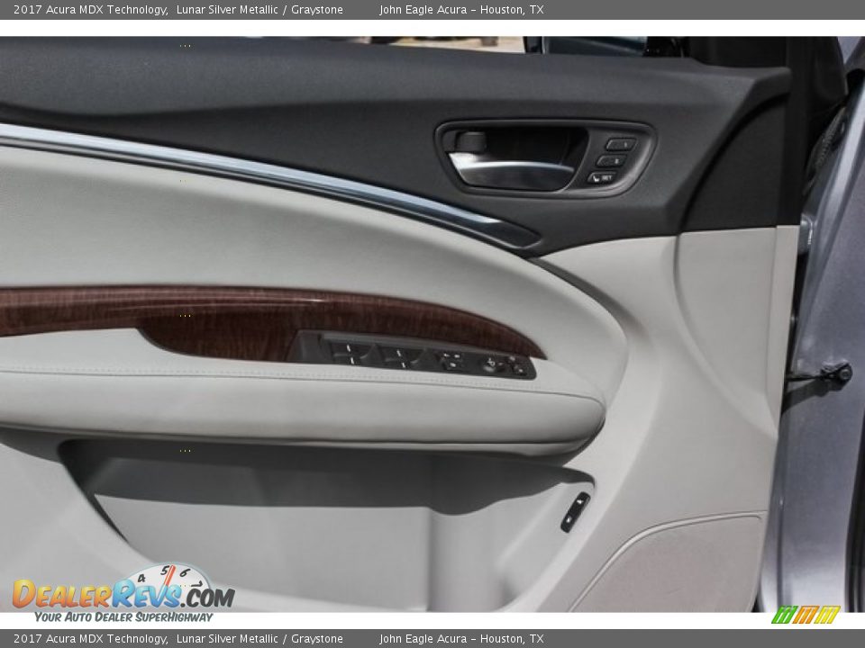 2017 Acura MDX Technology Lunar Silver Metallic / Graystone Photo #15