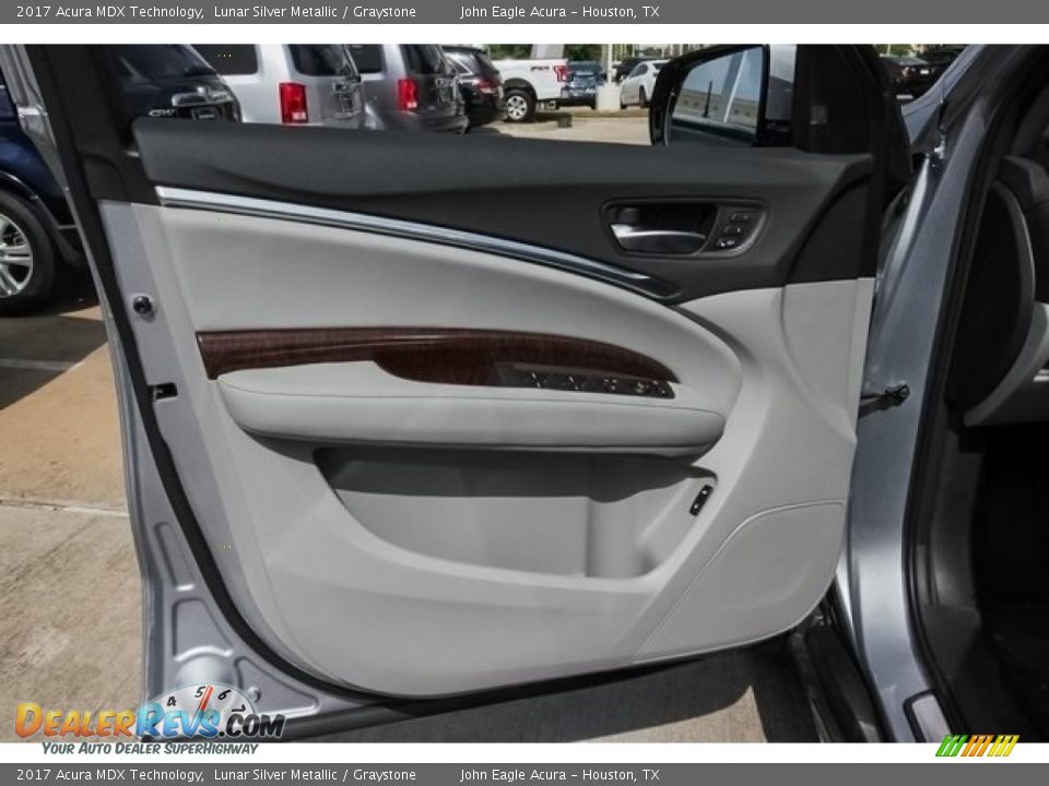 2017 Acura MDX Technology Lunar Silver Metallic / Graystone Photo #21