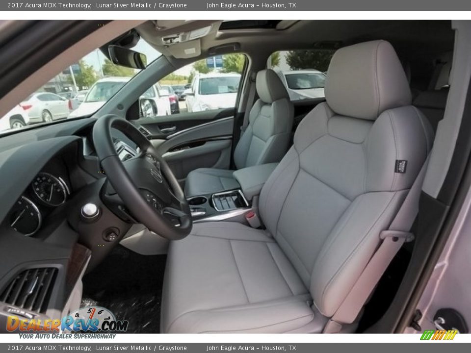 2017 Acura MDX Technology Lunar Silver Metallic / Graystone Photo #22