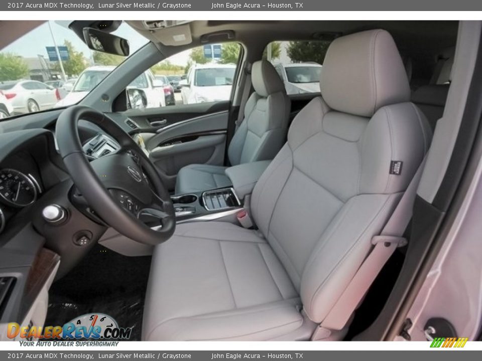 2017 Acura MDX Technology Lunar Silver Metallic / Graystone Photo #34