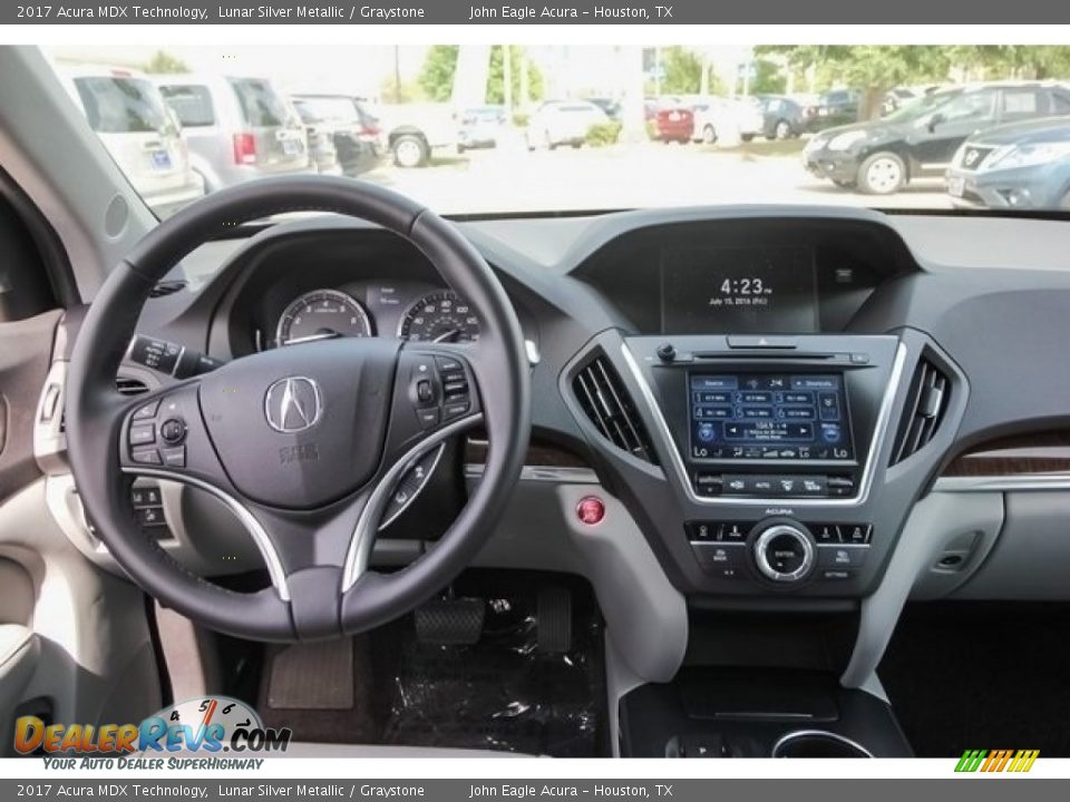 2017 Acura MDX Technology Lunar Silver Metallic / Graystone Photo #35