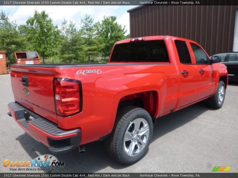 2017 Chevrolet Silverado 1500 Custom Double Cab 4x4 Red Hot / Dark Ash/Jet Black Photo #5