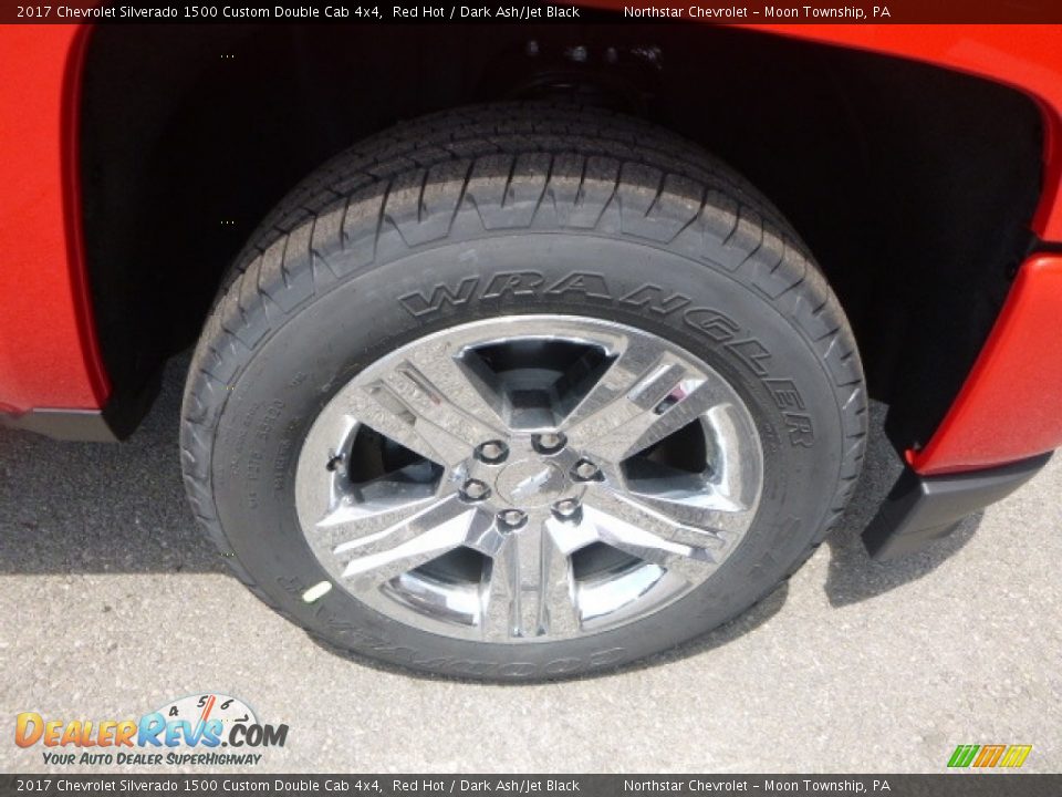 2017 Chevrolet Silverado 1500 Custom Double Cab 4x4 Red Hot / Dark Ash/Jet Black Photo #9