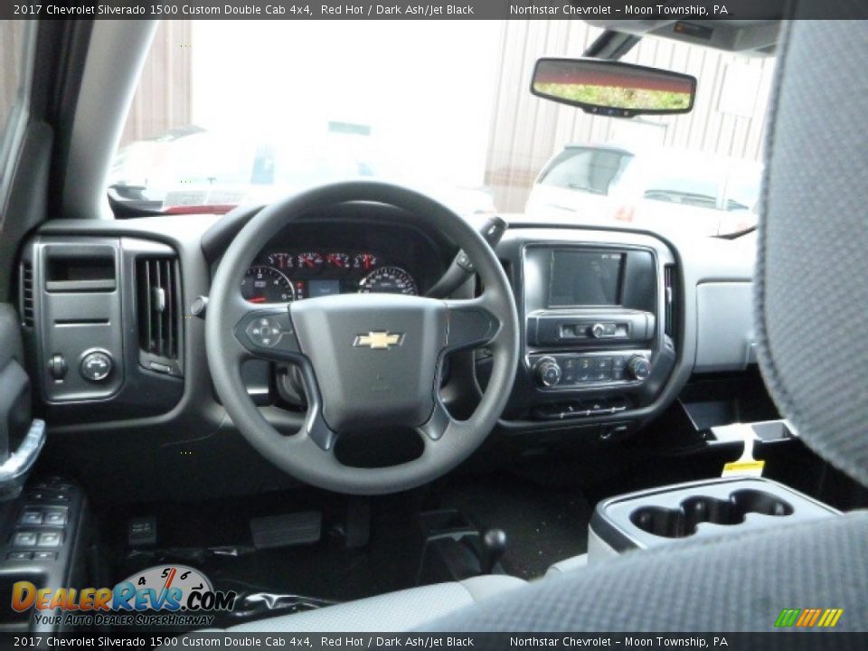 2017 Chevrolet Silverado 1500 Custom Double Cab 4x4 Red Hot / Dark Ash/Jet Black Photo #15