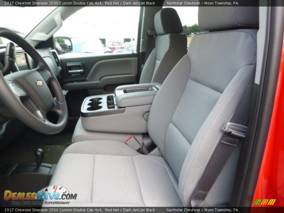 2017 Chevrolet Silverado 1500 Custom Double Cab 4x4 Red Hot / Dark Ash/Jet Black Photo #17