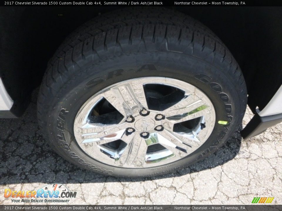 2017 Chevrolet Silverado 1500 Custom Double Cab 4x4 Summit White / Dark Ash/Jet Black Photo #9