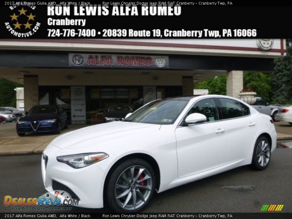 2017 Alfa Romeo Giulia AWD Alfa White / Black Photo #1