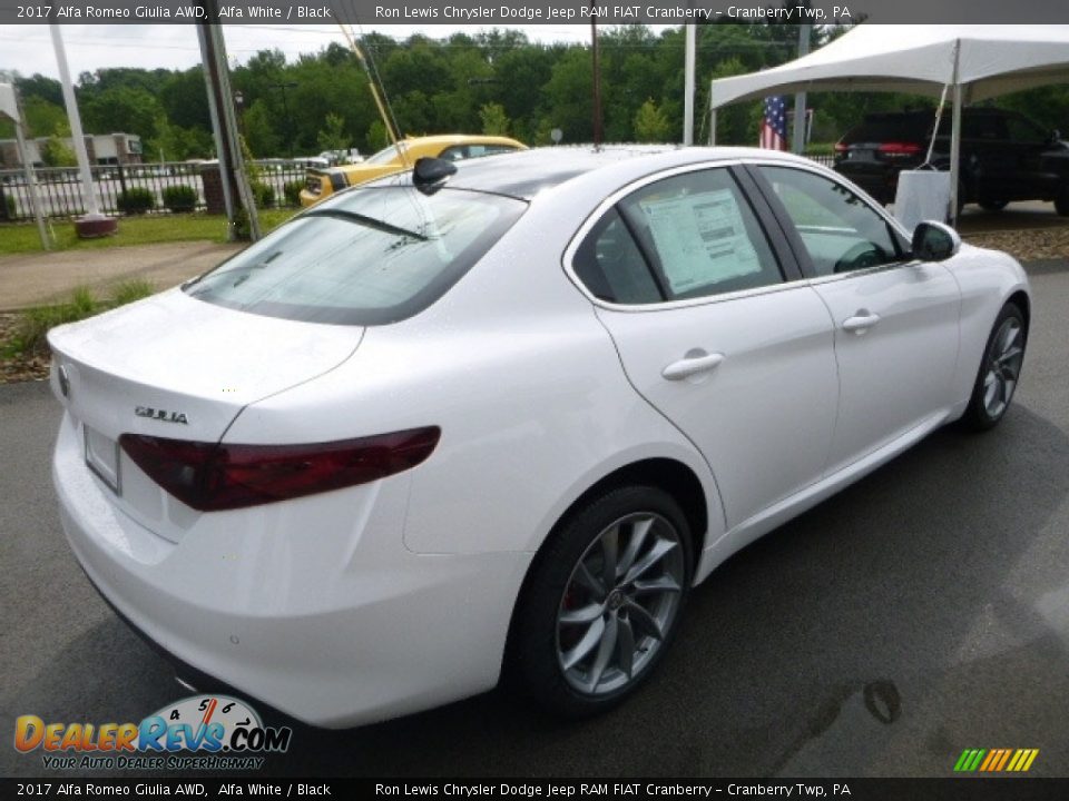 2017 Alfa Romeo Giulia AWD Alfa White / Black Photo #6