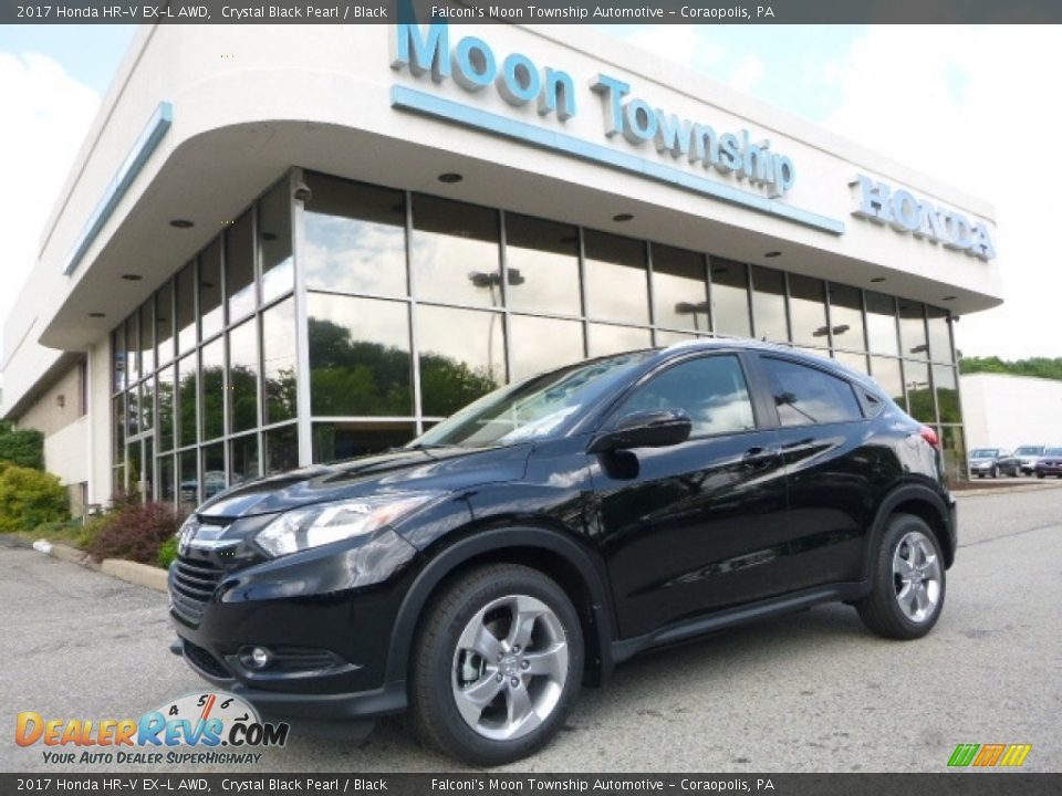 2017 Honda HR-V EX-L AWD Crystal Black Pearl / Black Photo #1