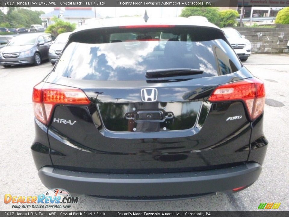 2017 Honda HR-V EX-L AWD Crystal Black Pearl / Black Photo #3