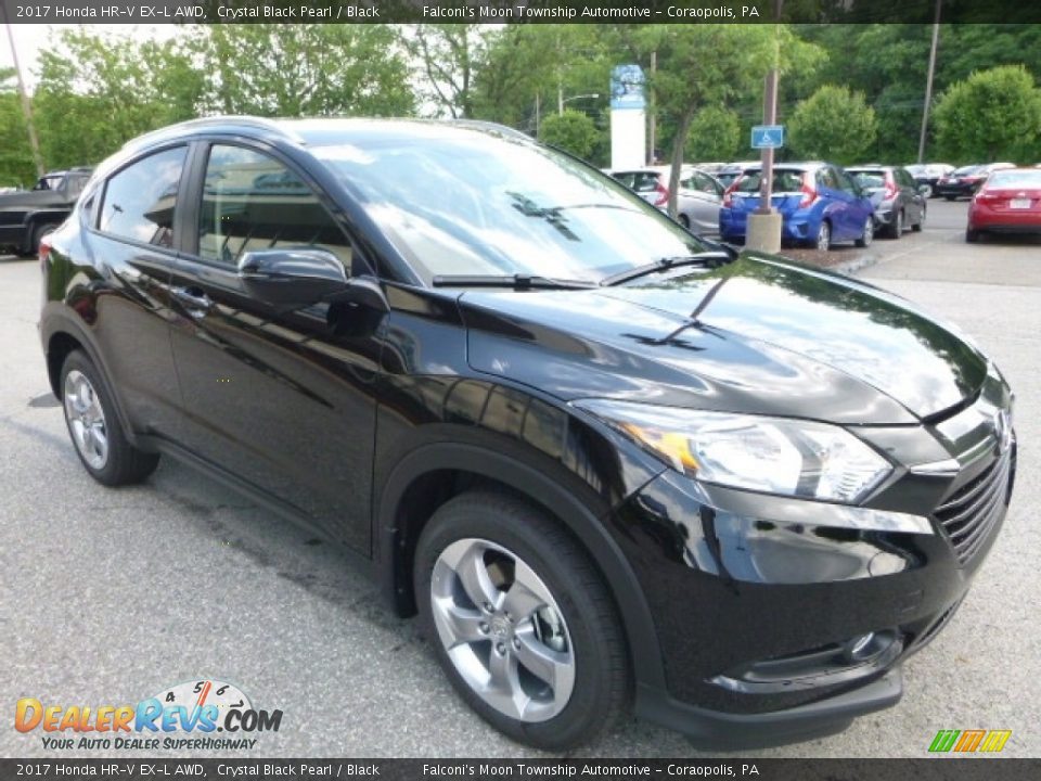 2017 Honda HR-V EX-L AWD Crystal Black Pearl / Black Photo #5
