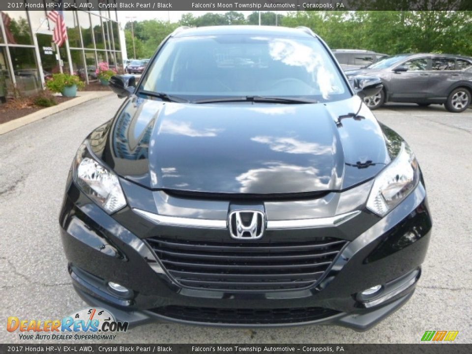 2017 Honda HR-V EX-L AWD Crystal Black Pearl / Black Photo #6