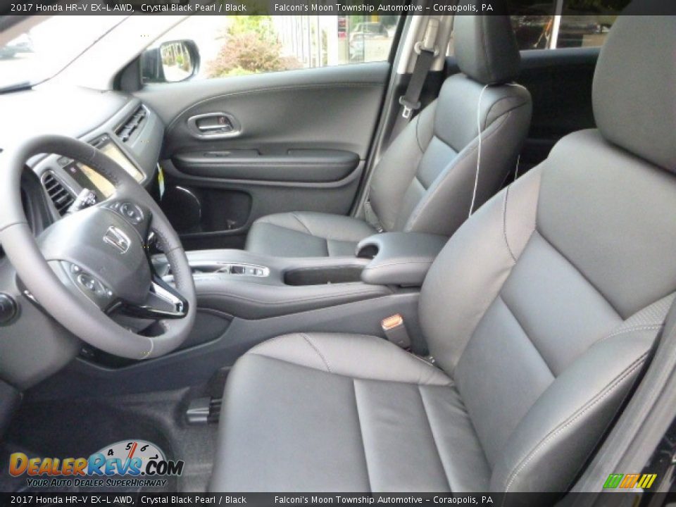 2017 Honda HR-V EX-L AWD Crystal Black Pearl / Black Photo #8