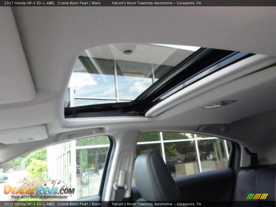 2017 Honda HR-V EX-L AWD Crystal Black Pearl / Black Photo #11