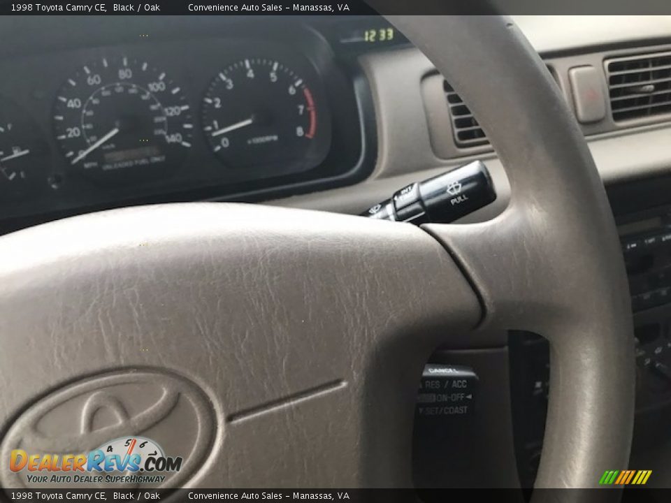 1998 Toyota Camry CE Black / Oak Photo #22