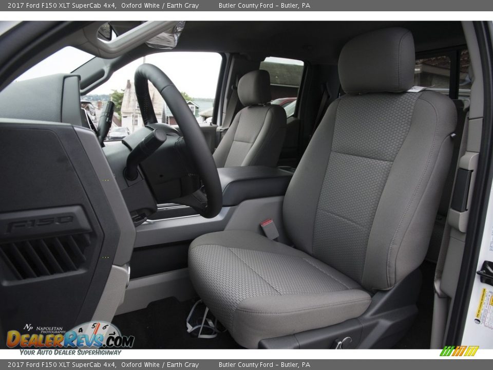 2017 Ford F150 XLT SuperCab 4x4 Oxford White / Earth Gray Photo #8