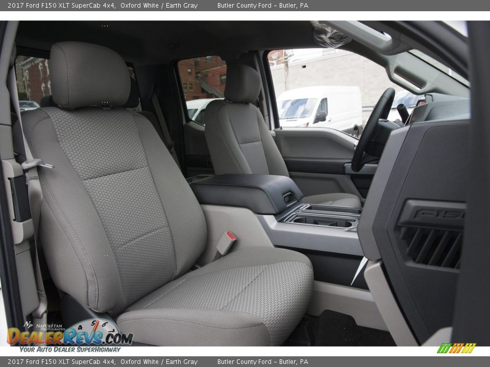 2017 Ford F150 XLT SuperCab 4x4 Oxford White / Earth Gray Photo #9