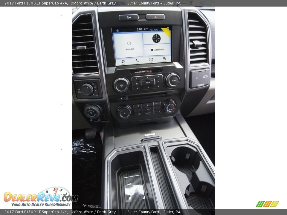 2017 Ford F150 XLT SuperCab 4x4 Oxford White / Earth Gray Photo #12