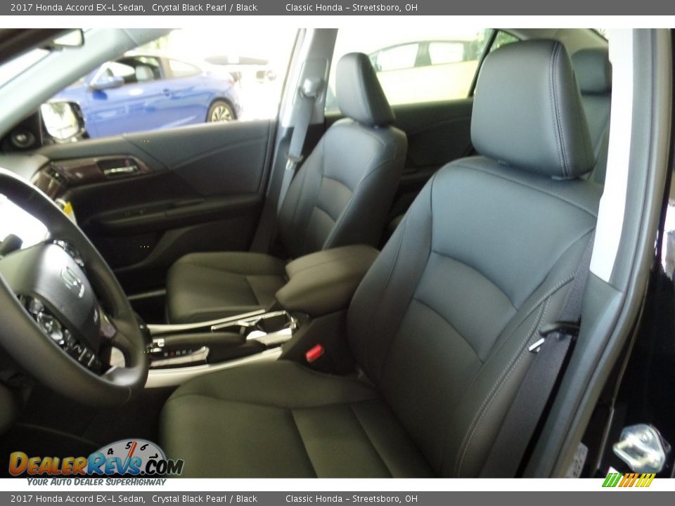 2017 Honda Accord EX-L Sedan Crystal Black Pearl / Black Photo #10